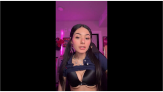 OliveOilRun Lifts Her Shirt To Show Off Her Huge Breasts