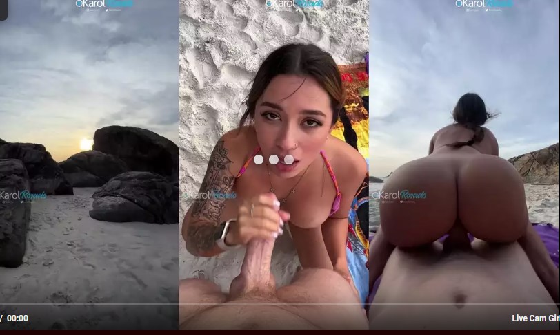 Karol Rosado Gigantic booty latina fucking on public beach while people watching