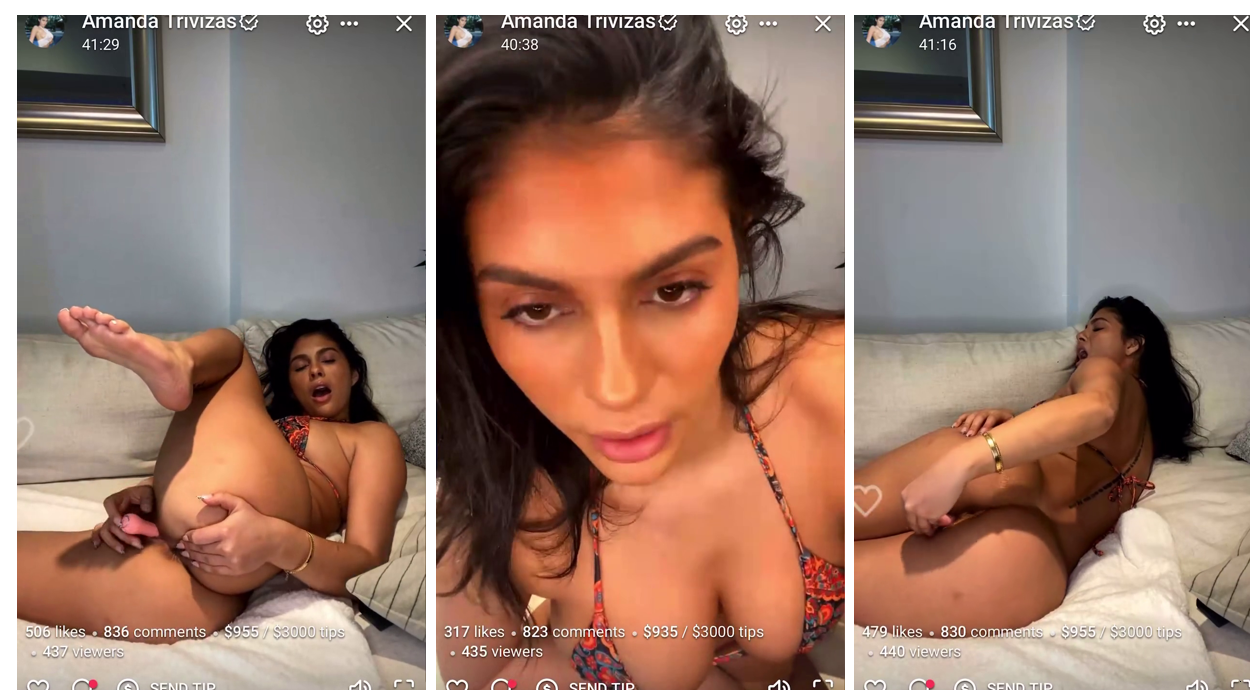 Amanda Trivizas Dildo Masturbation Onlyfans Livestream Leaked