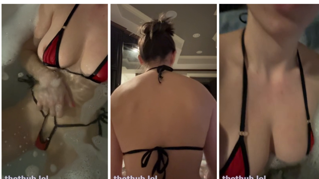 Christina Khalil super hot bath