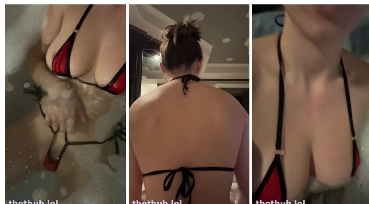 Christina Khalil super hot bath