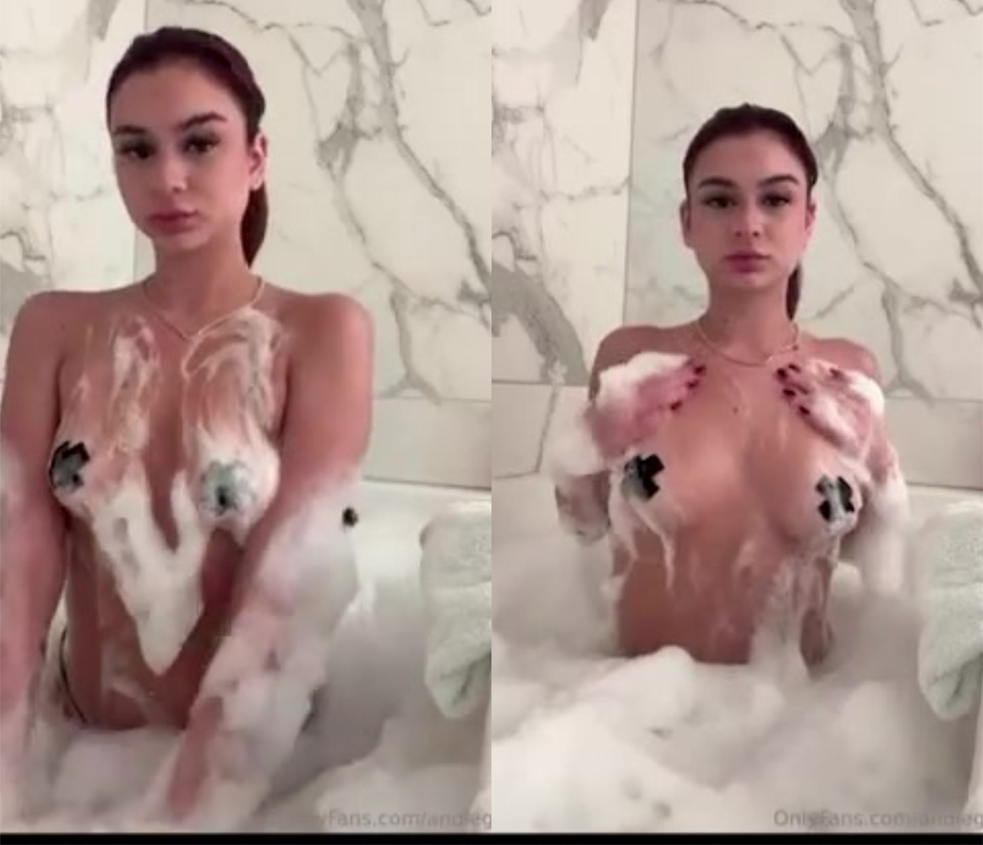 Andie Elle – Nudes Shower In Bathtub