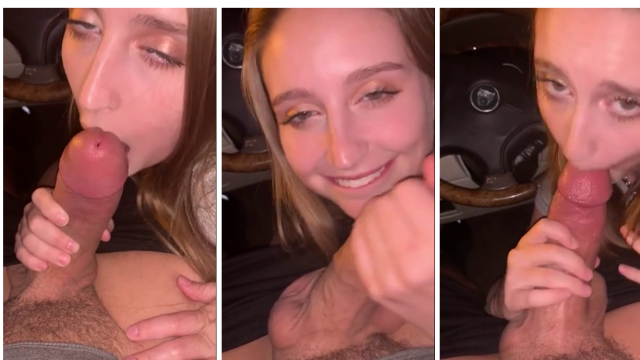 Laney Grey Car Blowjob