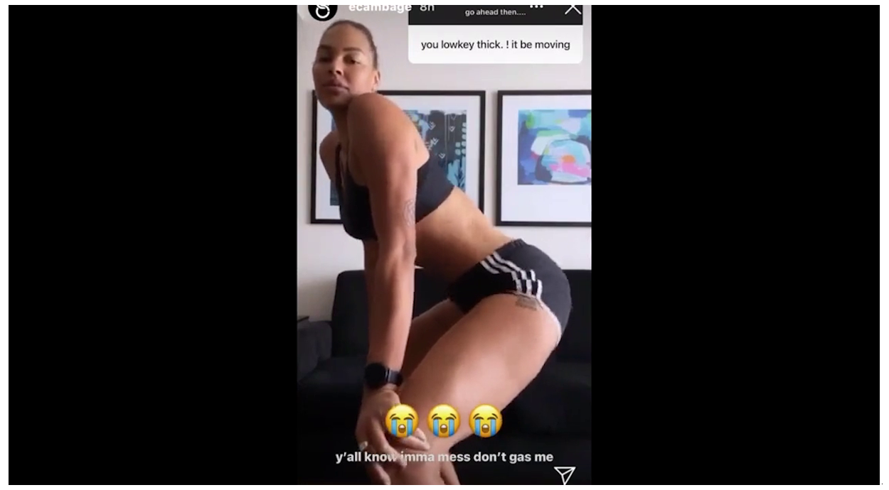 Liz Cambage Twerking Her Phat Booty Video