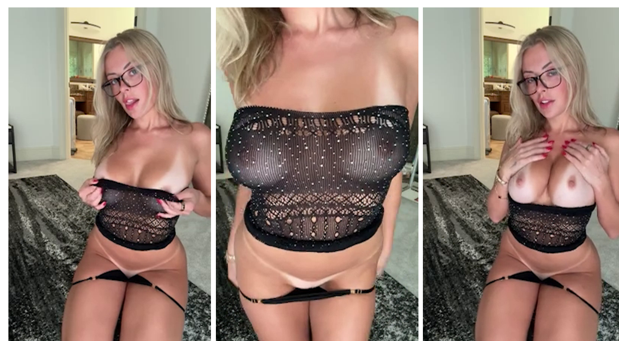 Corinna Kopf Nude Topless Fishnet PPV Video