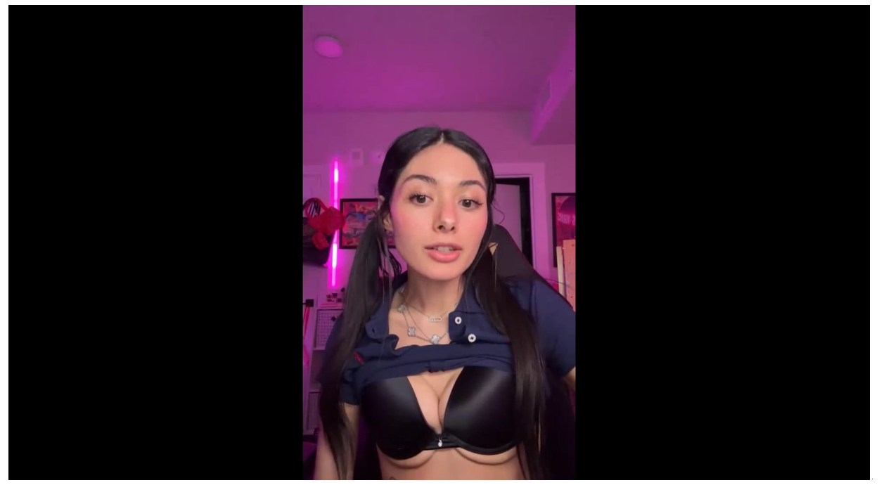 OliveOilRun Lifts Her Shirt To Show Off Her Huge Breasts